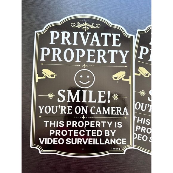 Private Property sign set of 2 – 10x14" aluminum, weather-resistant - Picture 9 of 10